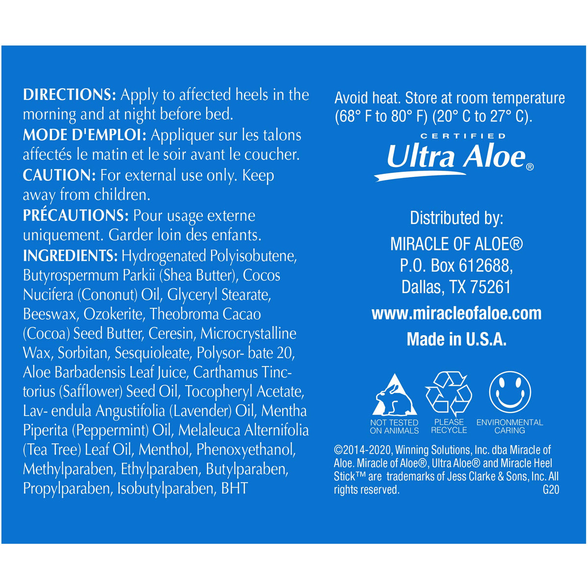 Miracle of Aloe in a lifestyle scene with feet in shoes showing all-day protection