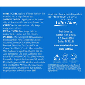 Miracle of Aloe in a lifestyle scene with feet in shoes showing all-day protection