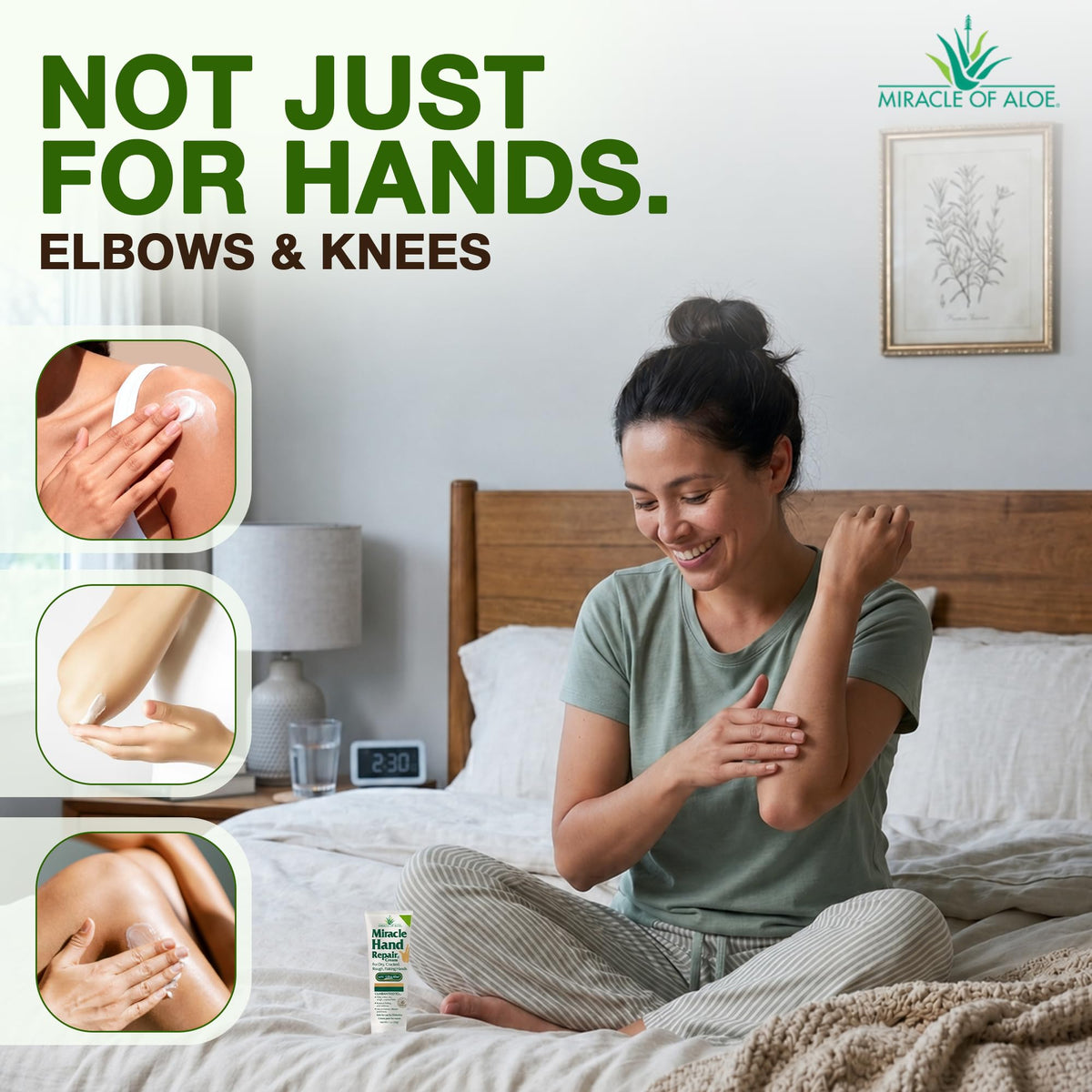Miracle of Aloe label ingredients closeup emphasizing 60% UltraAloe concentration benefit