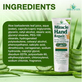 Miracle of Aloe beside everyday items to show 4 oz scale