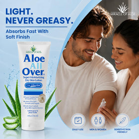 Miracle of Aloe texture close-up highlighting smooth, fast-absorbing feel