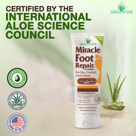 Miracle of Aloe tube top close-up displaying cap and dispensing nozzle