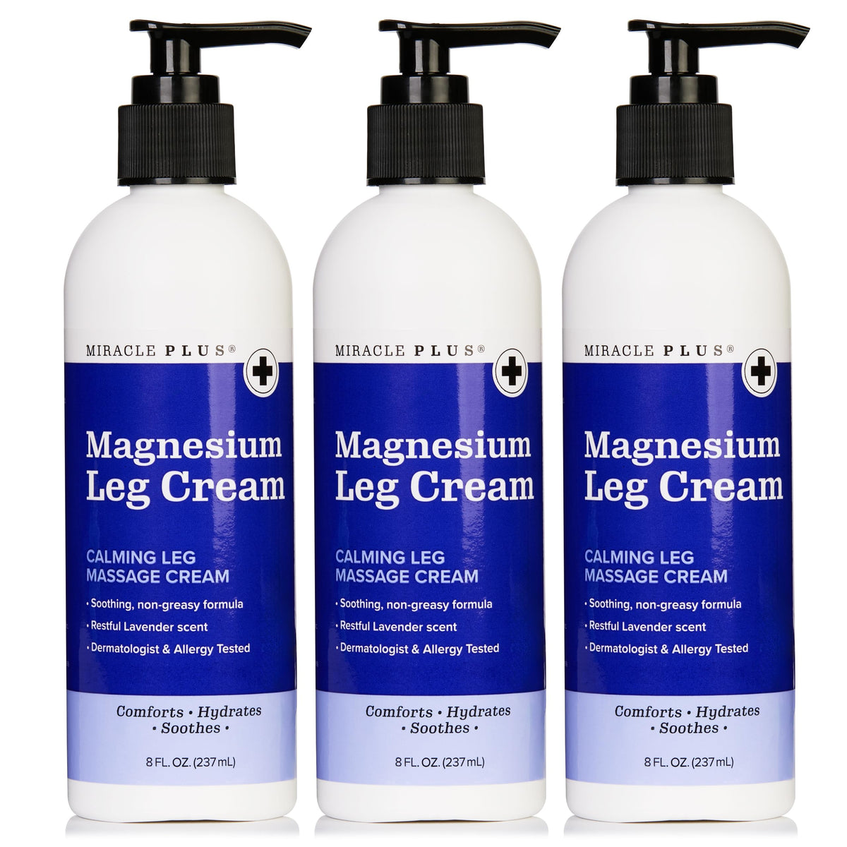 Miracle Plus front packaging showing jar and calming lavender scent benefit
