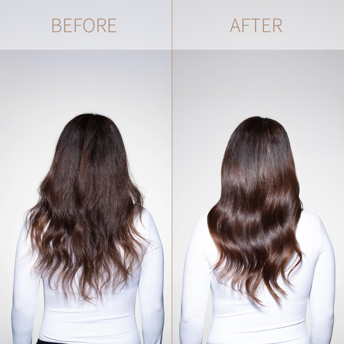Miracles By Milagros detangling demo with comb showing easier combing
