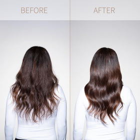 Miracles By Milagros detangling demo with comb showing easier combing