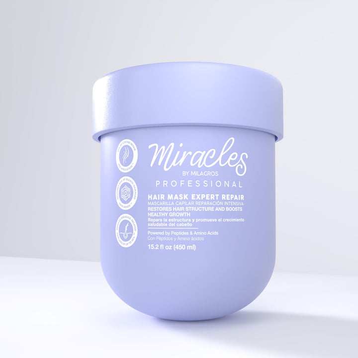 Miracles By Milagros front packaging showing professional repair mask benefits