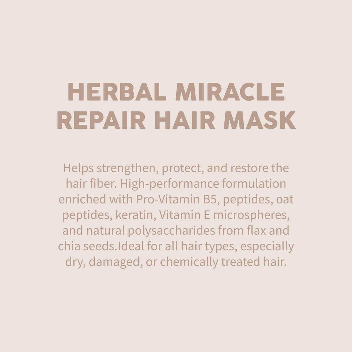 Miracles By Milagros ingredient arrangement showing key actives