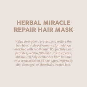 Miracles By Milagros ingredient arrangement showing key actives