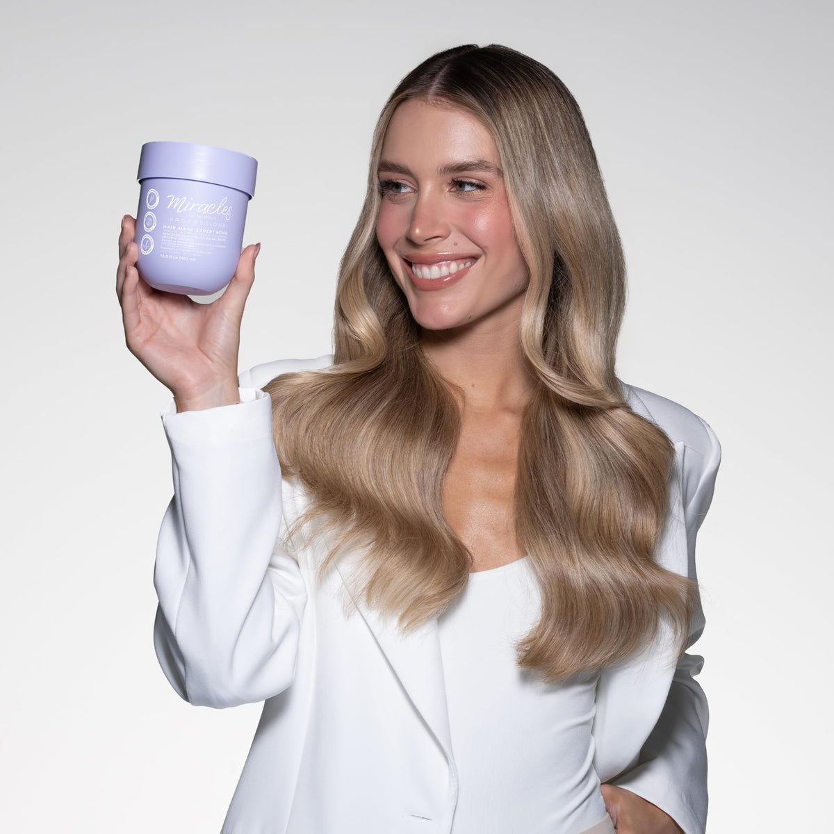 Miracles By Milagros open jar texture revealing creamy lightweight mask