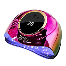 MIRAGE LAYON front view showing sleek lamp and wide curing opening for fast results