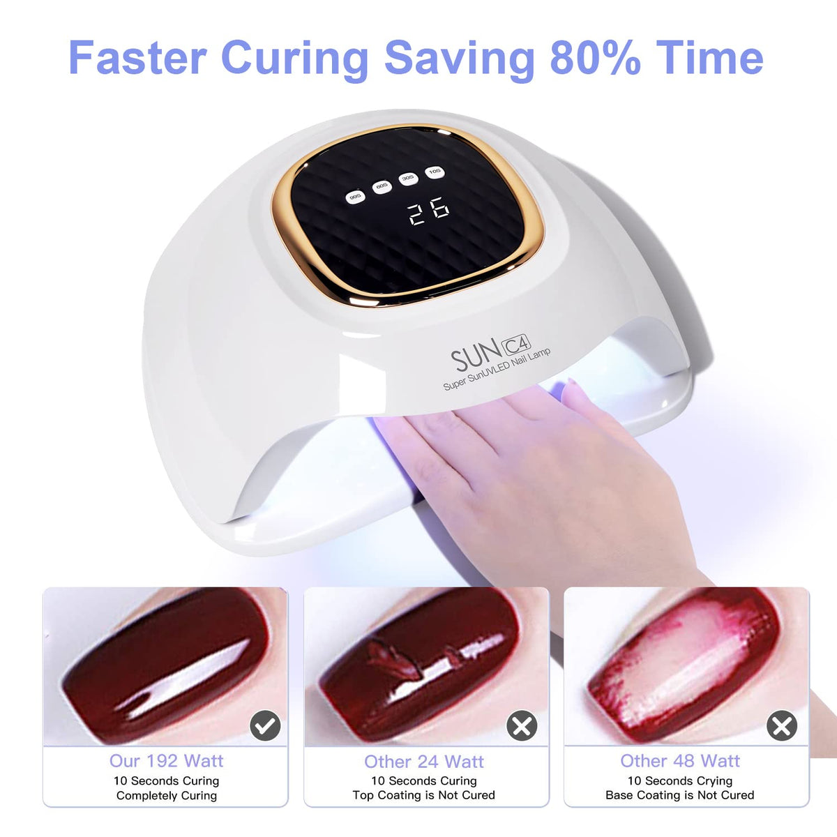 MIRAGE LAYON hand in lamp demonstrating infrared auto-sensor convenience