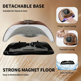 MIRAGE LAYON side profile with integrated handle for portable transport and salon mobility