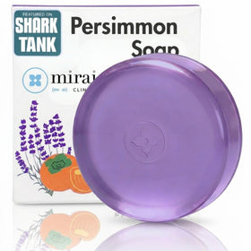Mirai persimmon soap front packaging showing brand and lavender scent benefits