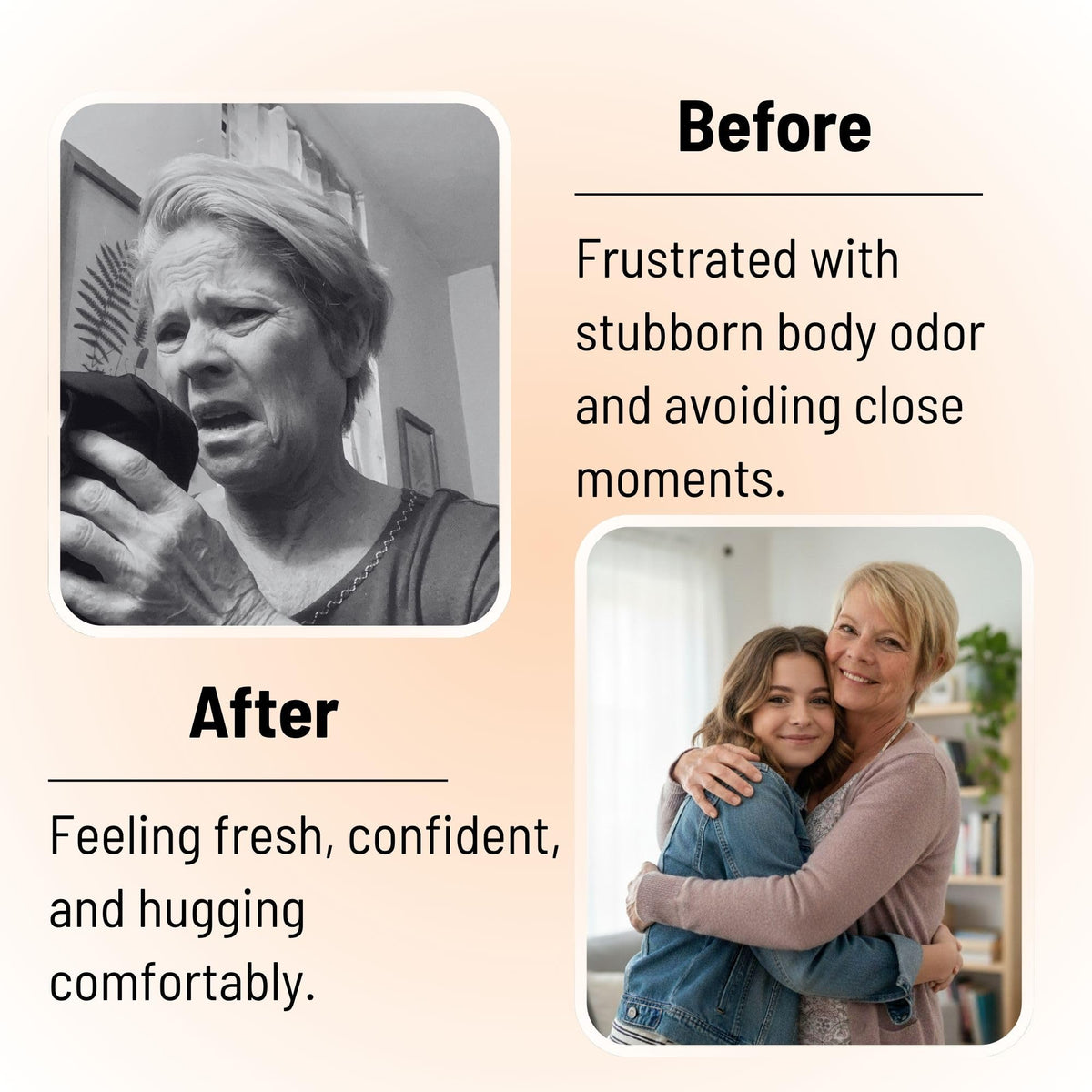 Mirai beside camellia oil and persimmon showing antioxidant ingredient boost