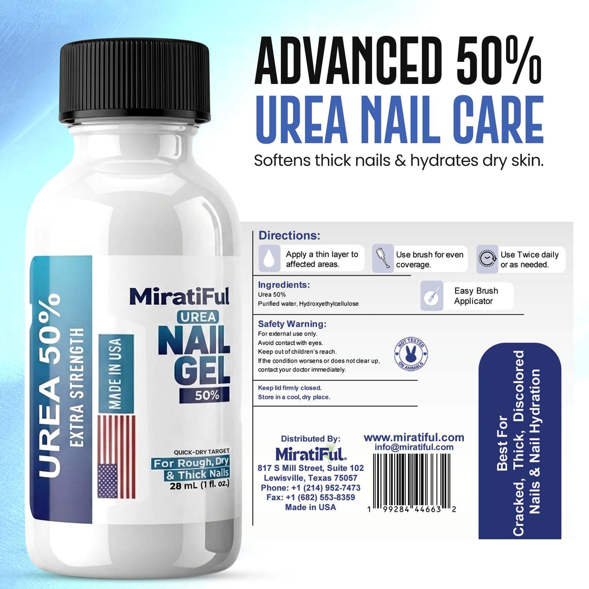 Miratiful brush applying gel to a callus for focused exfoliation