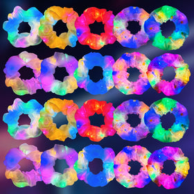 MiraWish front packaging showing 20-piece scrunchie set and party-ready look