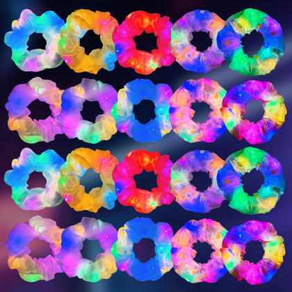 MiraWish front packaging showing 20-piece scrunchie set and party-ready look