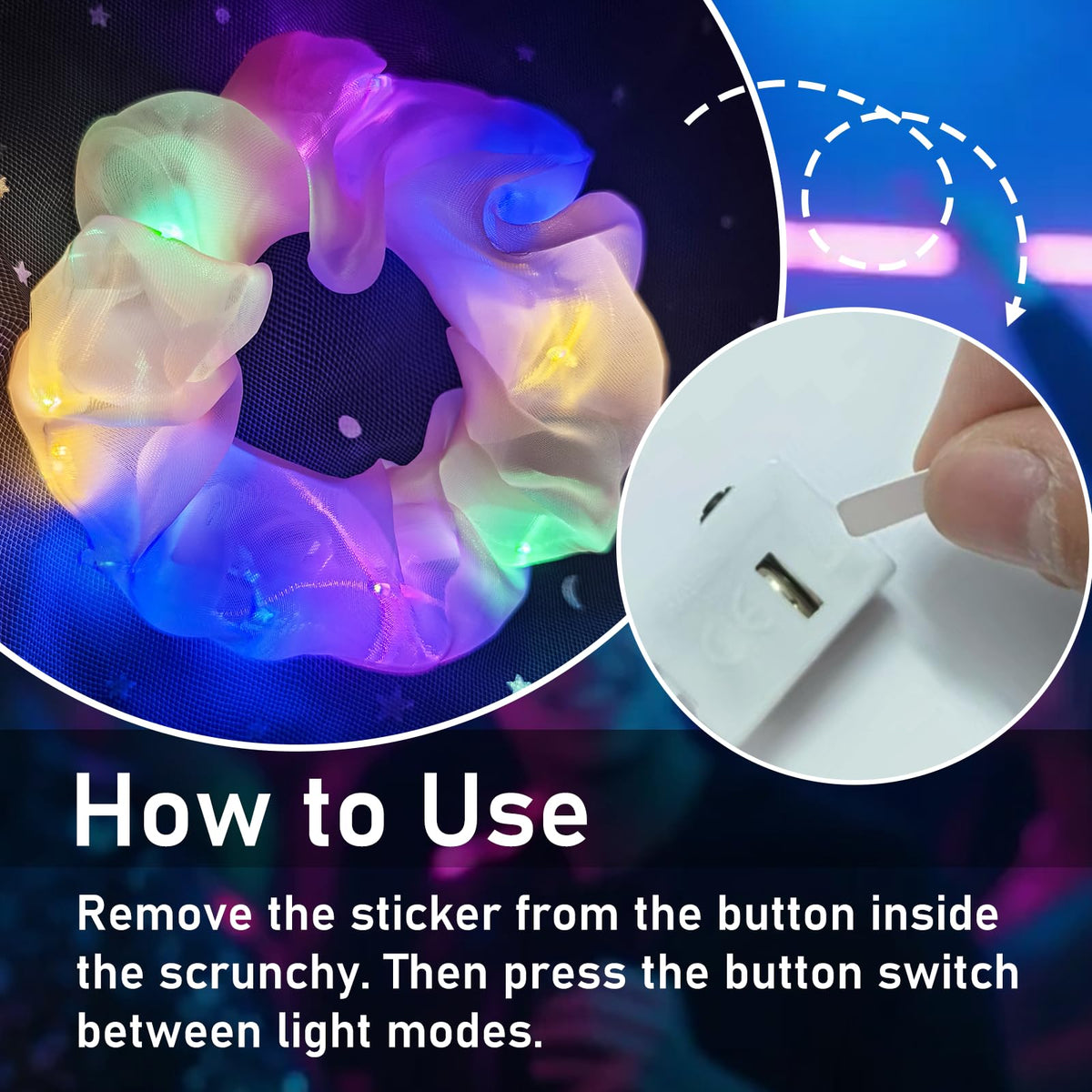 MiraWish LED module detail showing button and secure casing for safe use