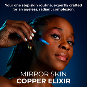 Mirror Skin pipette dispensing lightweight serum texture for easy layering