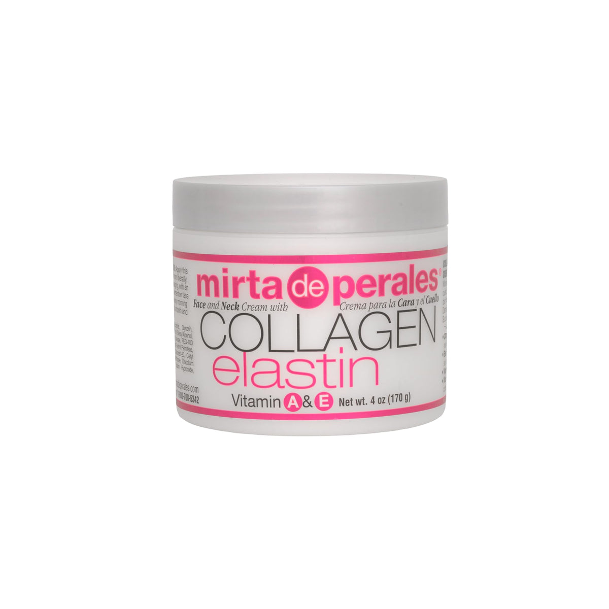 Mirta De Perales jar front view showing product for firming benefits