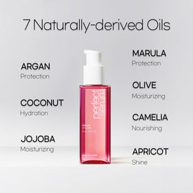 Mise En Scene before and after frizz control showing visible smoothing benefit