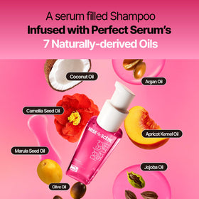 Mise En Scene close-up of peony and rose representing long-lasting fragrance benefit