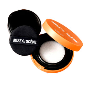 Mise En Scene front packaging showing travel‑size compact and branding benefit quick touch ups