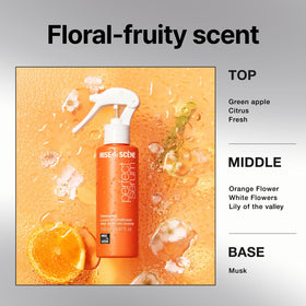 Mise En Scene used during styling to detangle and finish hair smoothly