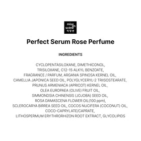 Mise En Scene label ingredients closeup highlighting natural oil blend