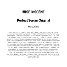 Mise En Scene serum on bathroom shelf in routine setting showing easy use benefit