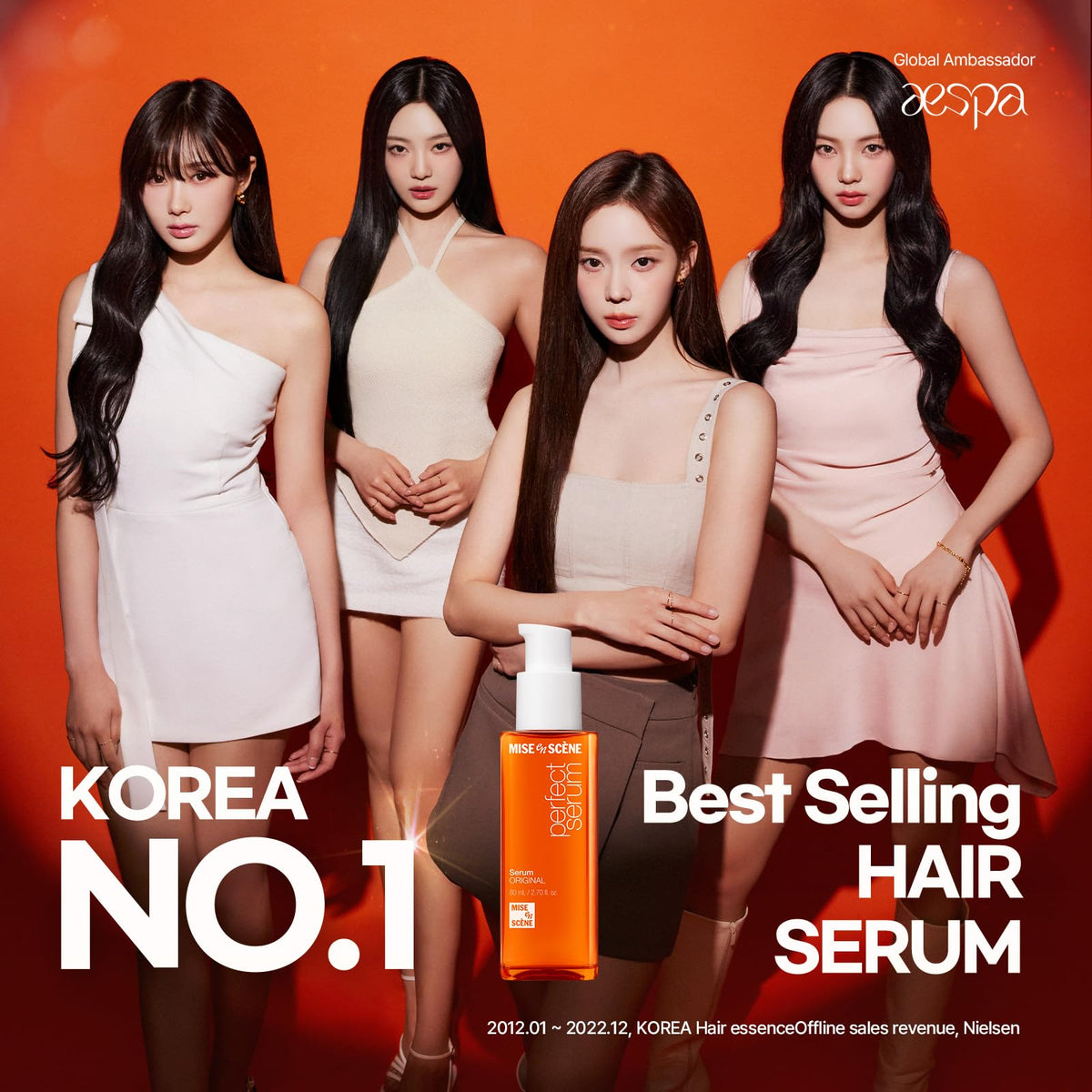 Mise En Scene pump dispensing serum for controlled, no-waste application benefit