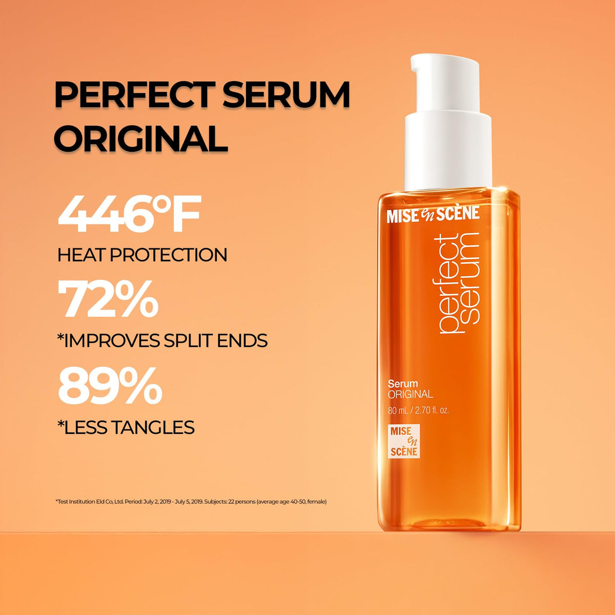 Mise En Scene texture drop on hand showing lightweight absorbency benefit