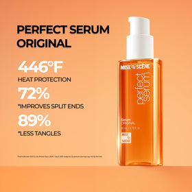 Mise En Scene texture drop on hand showing lightweight absorbency benefit
