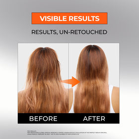Mise En Scene serum oil pouring detail illustrating smooth application and glossy finish