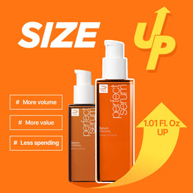 Mise En Scene pump close-up dispensing controlled serum for precise use