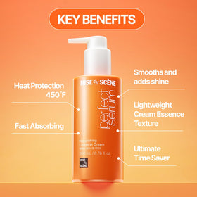 Mise En Scene cream texture close-up demonstrating fast absorption benefit