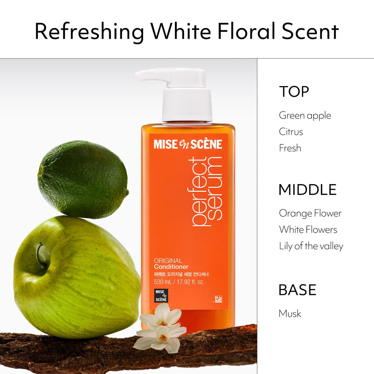 Mise En Scene creamy conditioner texture closeup demonstrating smooth, nourishing consistency