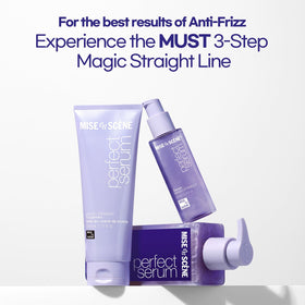 Mise En Scene treatment cream texture on fingertip demonstrating rich hydration and detangling