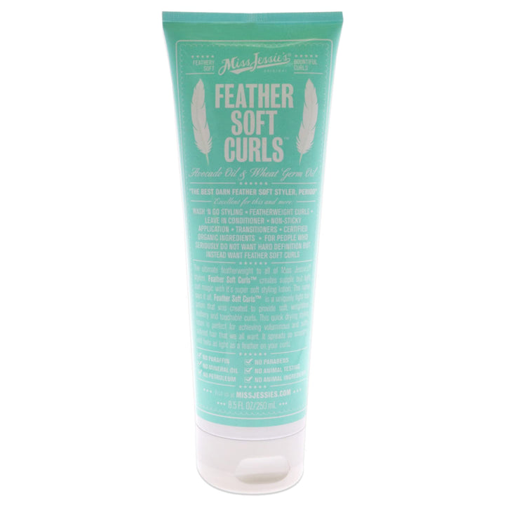 Miss Jessie's front bottle view showing label and lightweight styling benefit