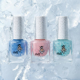 MISS NELLA polish texture with glitter and shimmer illustrating fun sparkle