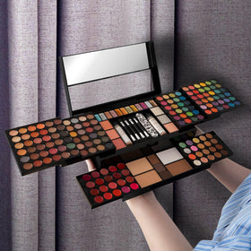 MISS ROSE M included brushes, sponge, brow pencils and nail file shown for complete looks