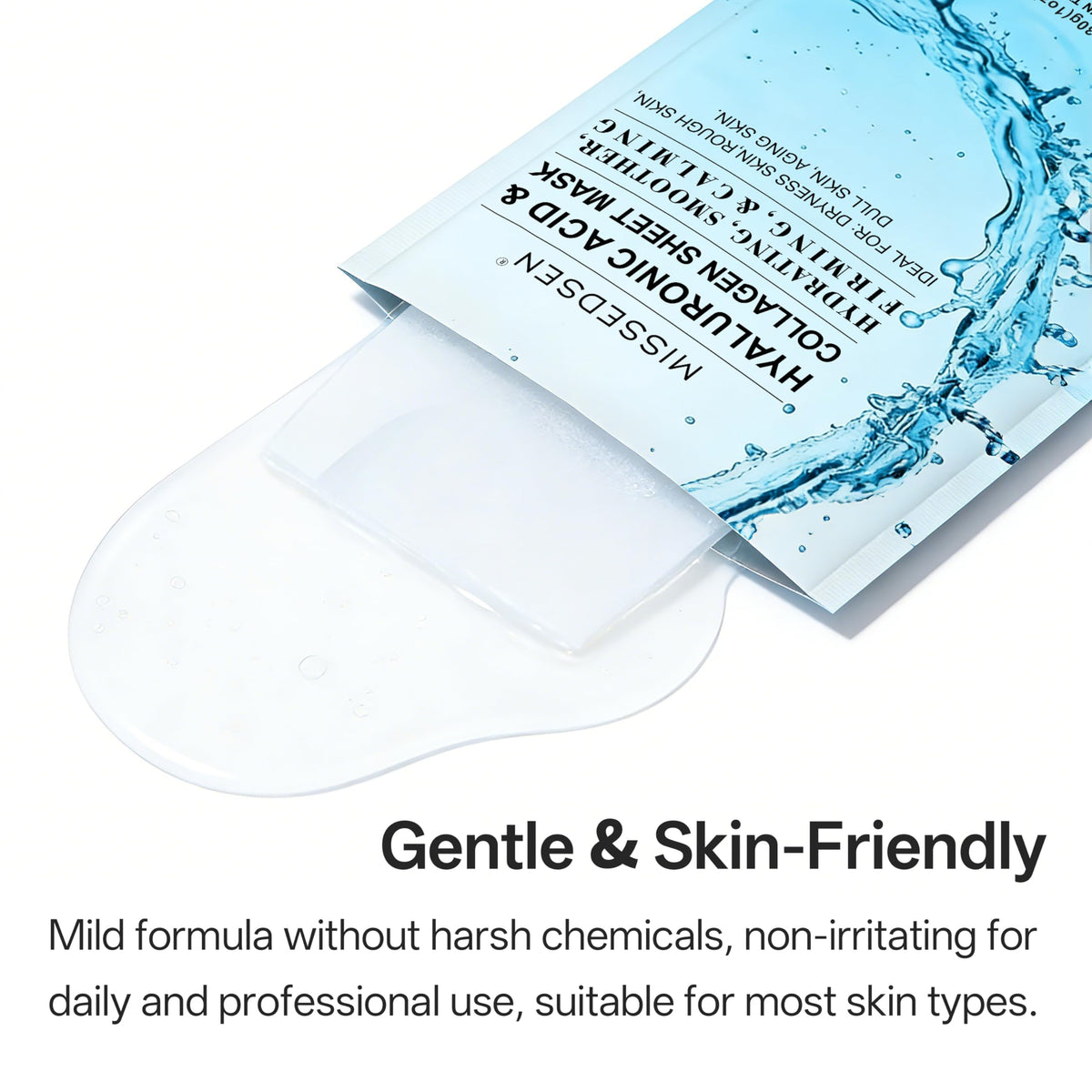 MISSEDSEN ingredient list label close-up emphasizing botanical and gentle formula