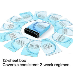 MISSEDSEN open mask sheet laid flat demonstrating full-face coverage and fit