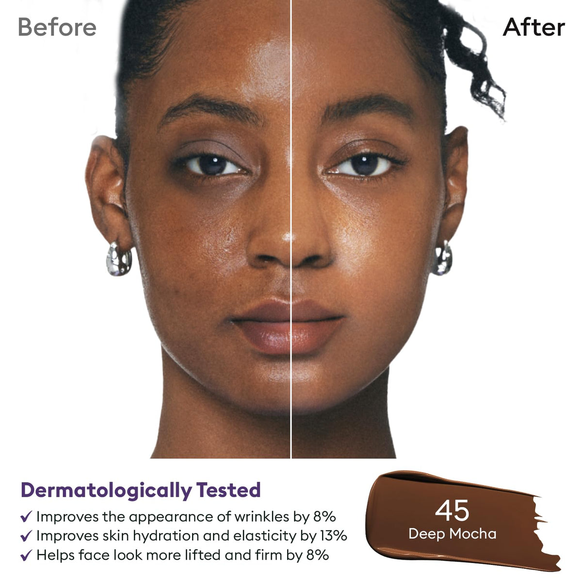 MISSHA blending at jawline to demonstrate natural match and finish