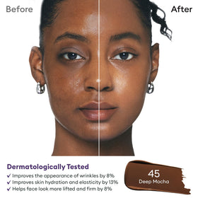 MISSHA blending at jawline to demonstrate natural match and finish