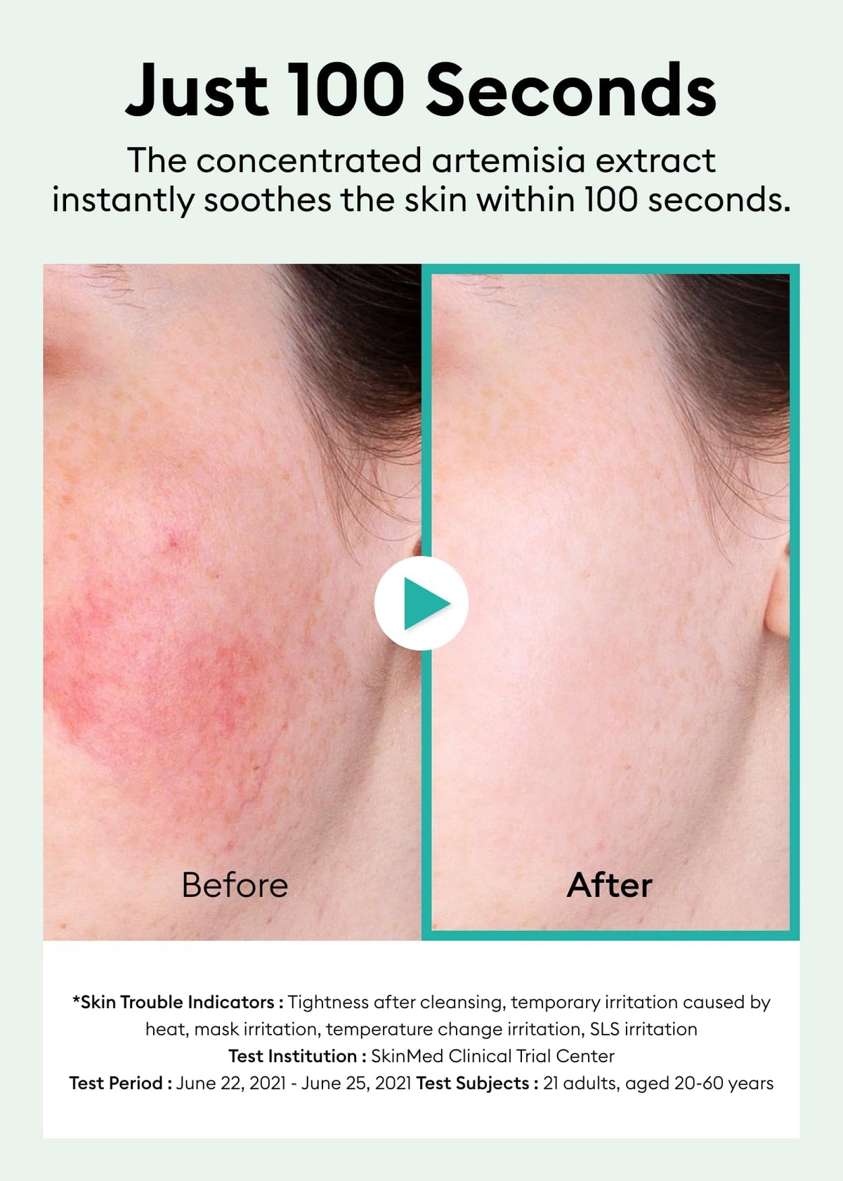 MISSHA clear watery texture drop demonstrating lightweight, fast absorption benefit