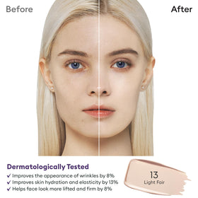 MISSHA applied on jawline showing shade match benefit: natural-looking coverage