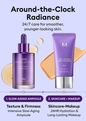 MISSHA box and bottle label highlighting key claims and clean formulation benefits