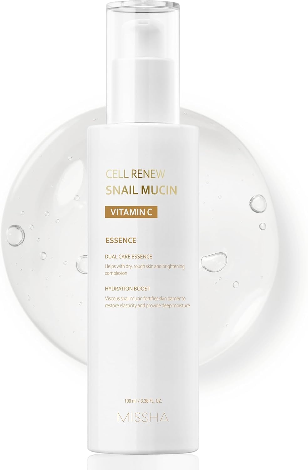 MISSHA front bottle showing product packaging and brand benefits