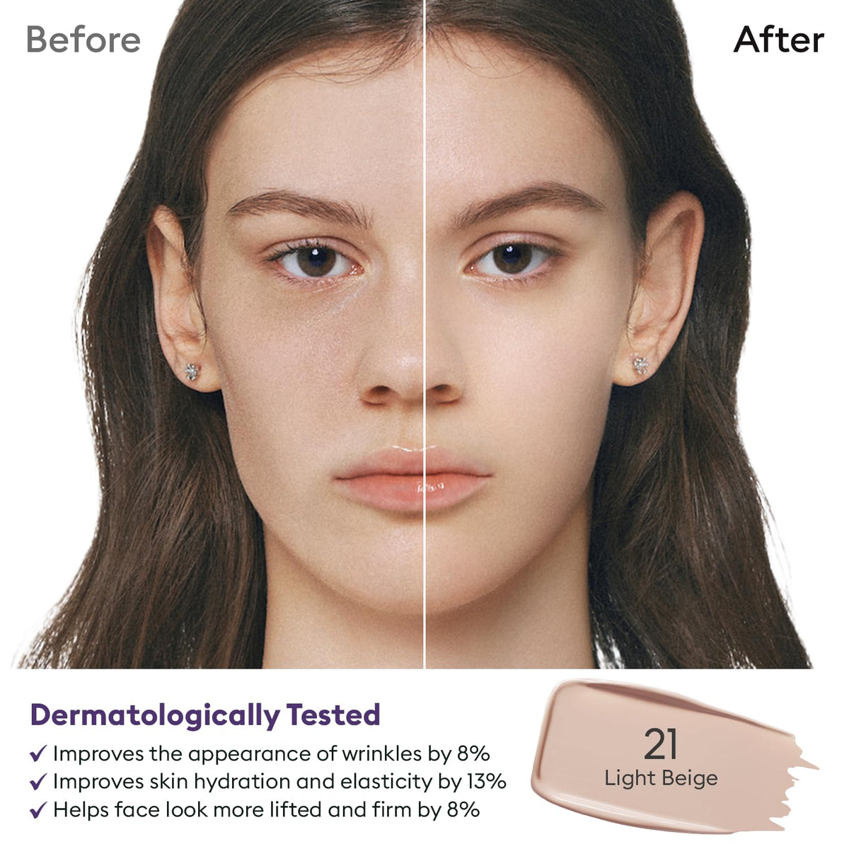 MISSHA application with fingertip demonstrating effortless blending
